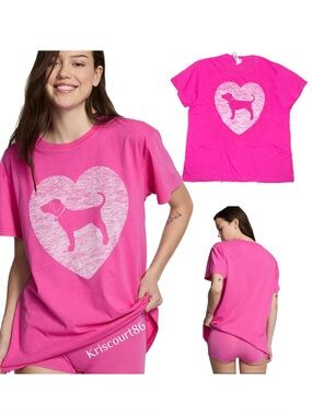 VSPINK Puppy Heart Tee NEW WITH TAGS
